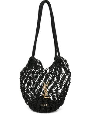 Saint Laurent Knotted Tote Bag - Black