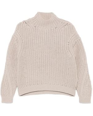 Marc O' Polo Pull En Laine À Col Montant - Neutre