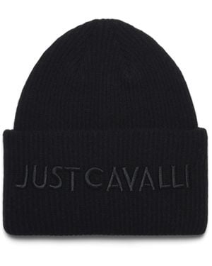 Just Cavalli ロゴ ビーニー - ブルー
