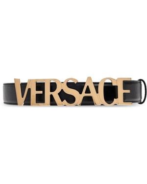 Versace Ceinture En Cuir - Blanc
