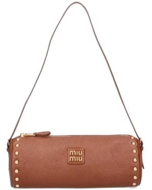 Miu Miu Leather Pouch - White