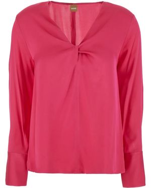 HUGO Blusa Con Design A Incrocio - Rosa