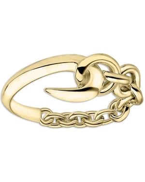 Shaun Leane Hook Chain Ring - Metallic