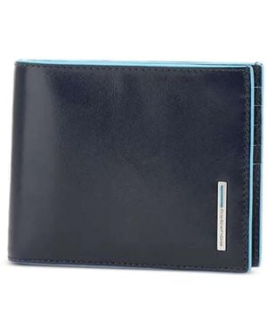 Piquadro Leather Wallet - Blue