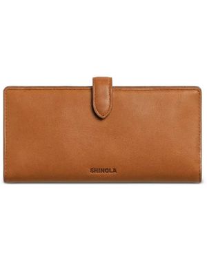 Shinola Continental Snap Leather Wallet - Brown