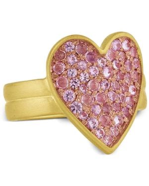 LEIGH MAXWELL Ring Mit Saphir - Pink