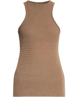 GAUGE81 Ribbed Tank Top - Brown