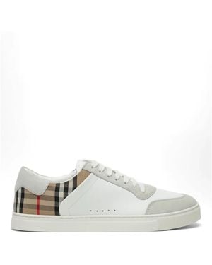 Burberry Vintage Check Trainers - White