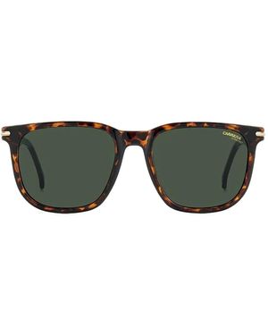 Carrera トータスシェル スクエアサングラス - グリーン
