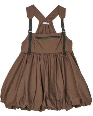 Cecilie Bahnsen Balloon Peplum Top - Brown