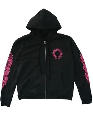 Chrome Hearts Hoodie Mit Hufeisen-Print - Schwarz