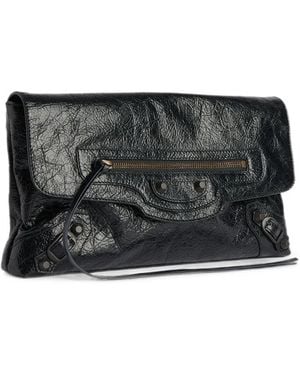 Balenciaga Le City Clutch Bag - Black