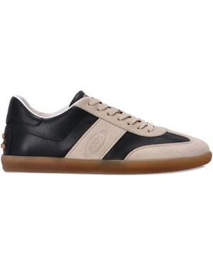 Tod's Tabs Panelled Sneakers - Black