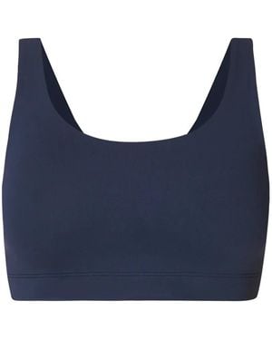 Sweaty Betty All Day Logo-Print Sports Bra - Blue