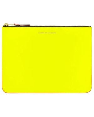 Comme des Garçons Super Fluo Leather Wallet - Yellow