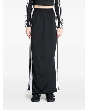 adidas Jupe Longue Adibreak Adicolor À Rayures - Noir