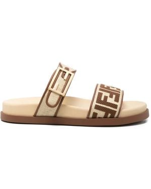 Fendi Neutrals Shoes - Natural