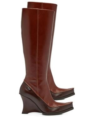DIESEL Pointed-Toe Boots - Brown