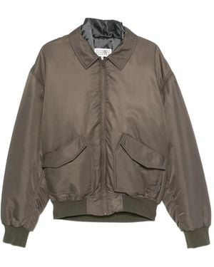 MM6 by Maison Margiela Padded Collar Jacket - Brown