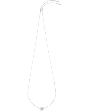 Loewe Anagram Bombé Halskette Mit Logo-Anhänger - Weiß