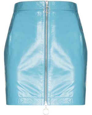 Remain Lizzie Zipped Mini Skirt - Blue