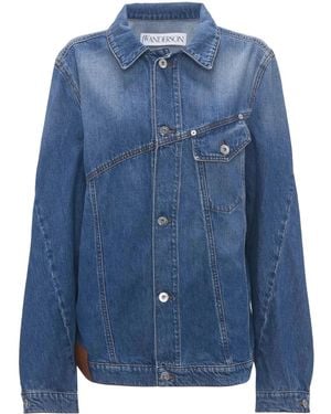 JW Anderson デコンストラクテッド デニムジャケット - ブルー