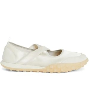 Jil Sander Cross-Over Ballet Flats - Natural