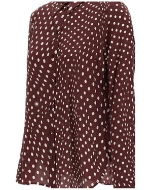 Stella McCartney Polka-Dot Silk Shirt - Purple