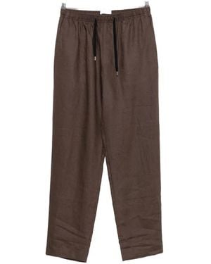 Cellar Door Pantalon Alfred À Coupe Droite - Brown