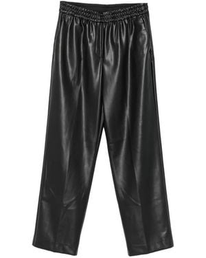 Nude Elastische Hose Aus Faux-Leder - Grau