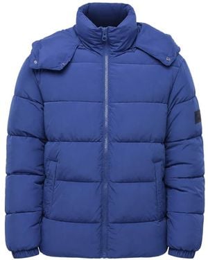 DIESEL Step-Out Hooded Padded Jacket - Blue