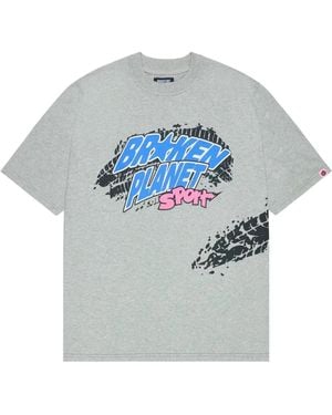 BROKEN PLANET Graphic-Print T-Shirt - Grey