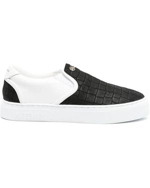HIDE & JACK Fuji Croco Trainers - Black