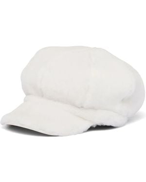 Prada Shearling Earmuffs in Metallic | Lyst