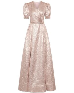 Rebecca Vallance Opaline Short-Sleeve Gown - Pink