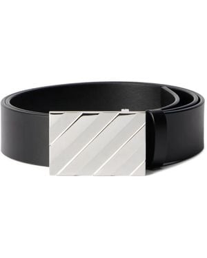 Off-White c/o Virgil Abloh Diagonal Buckle Leather Belt - Black