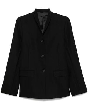 TOTEME Overlay Blazer Met Enkele Rij Knopen - Zwart