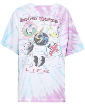 SAINT Mxxxxxx X Lastman Door World Cotton T-Shirt - White