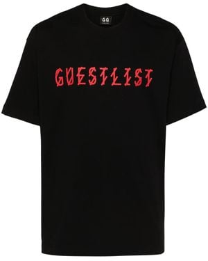 44 Label Group Lasered Cotton T-Shirt - Black