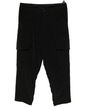 Yohji Yamamoto Tuxedo Out Pocket Padded Trousers - Black