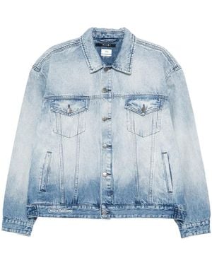 Ksubi Ausgeblichene Jeansjacke - Blau