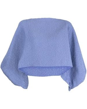 Voz Jersey Corto Con Estilo De Capa - Azul