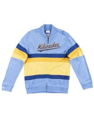 Mitchell & Ness Sudadera Milwaukee Brewer Con Cremallera De X Mlb - Azul