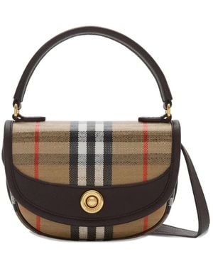 Burberry Borsa A Spalla Highlands Mini - Nero