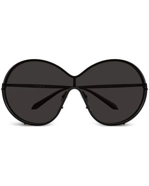 Alaïa Gafas De Sol Con Montura Redonda - Negro