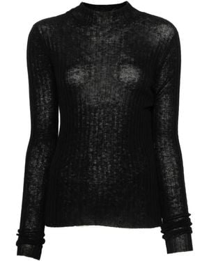 Pinko Jersey De Canalé - Negro