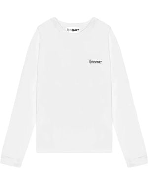 OperaSPORT Clara Organic-Cotton Long-Sleeved T-Shirt - White