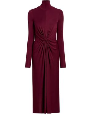 Cinq À Sept Tovianna Knotted Midi Dress - Red