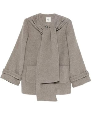 THE GARMENT Mantel mit Schaldetail - Grau