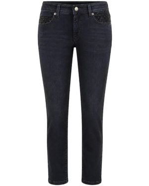 Cambio Piper Jeans Mit Kristallen - Blau